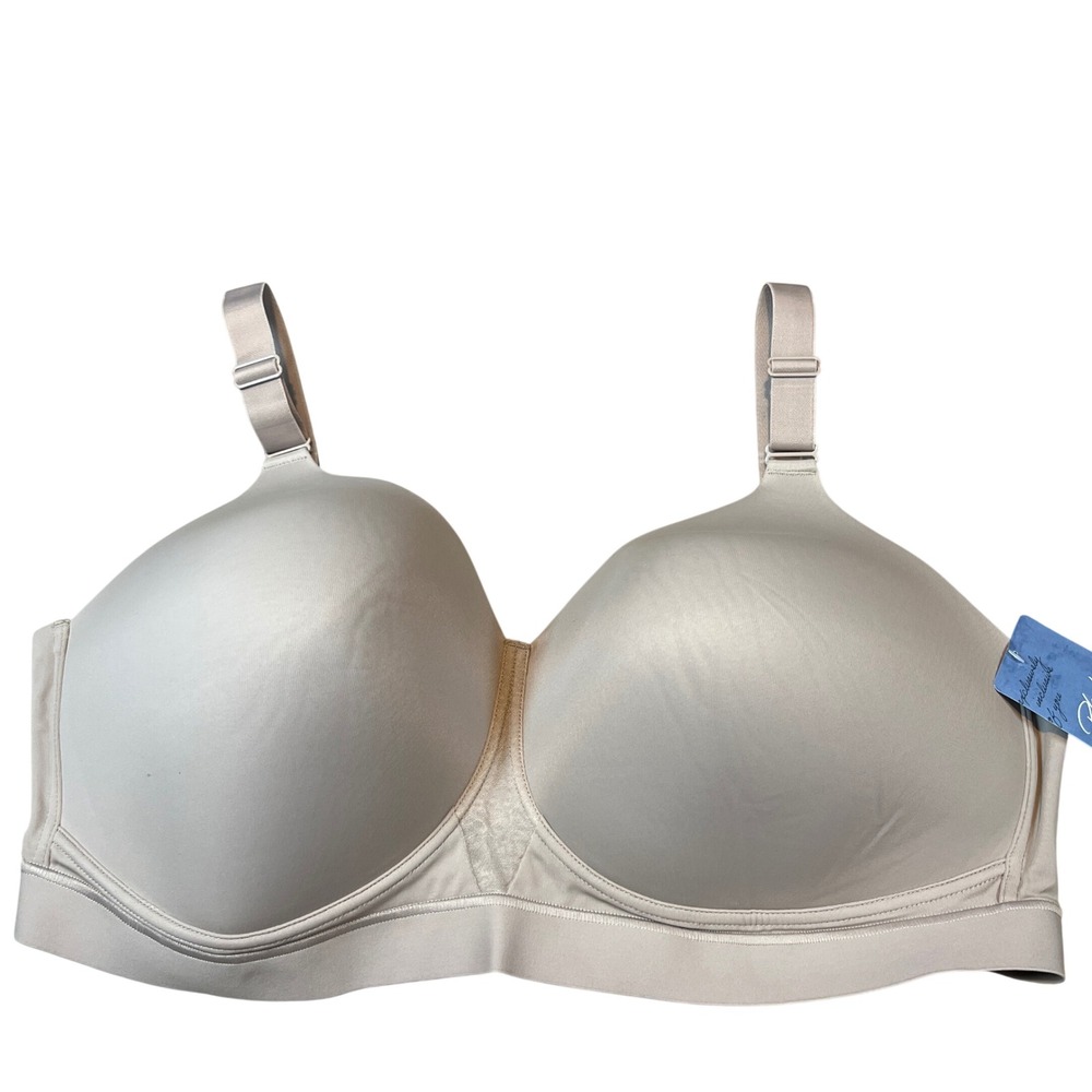 Playtex Smoothing Comfort Wireless Bra Tan Beige US4753 42DD NWT